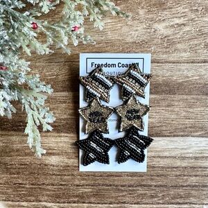 New Year Beaded Earrings